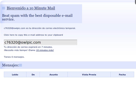 10minutemail